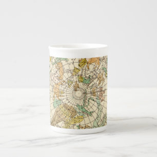 Tasse En Porcelaine Carte de l'étoile du ciel sud et de la configurati