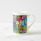 Tasse En Porcelaine Cat et kitten (Droite)