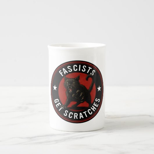 Tasse En Porcelaine Cats Against Fascists (Devant)