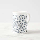 Tasse En Porcelaine Cellules bleues, Cloches, Bellflowers (Devant droit)