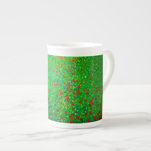 Tasse En Porcelaine Champ de pavot Gustav Klimt (Devant droit)