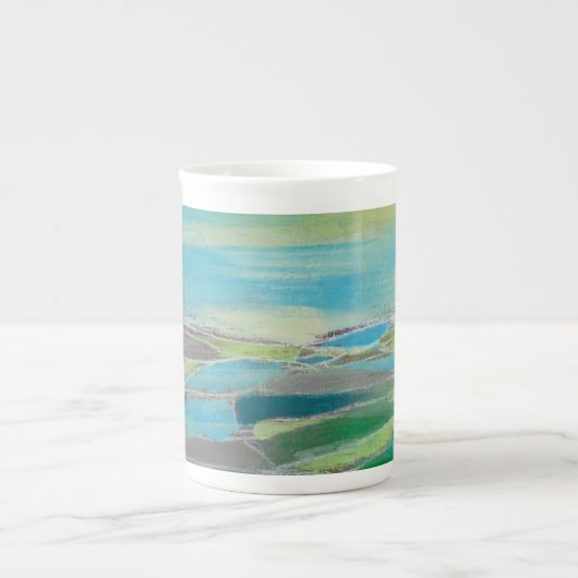 Tasse En Porcelaine Champ fragmenté I (Devant)