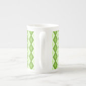 Tasse En Porcelaine Chartreuse green diamond pattern (Dos)