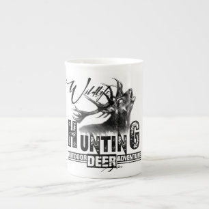 Tasse En Porcelaine Chasse aux cerfs, aventure en plein air flacon de