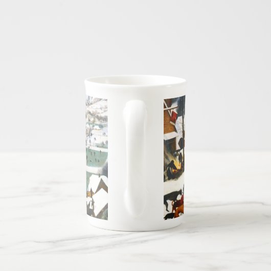 Tasse En Porcelaine Chasseurs dans le paysage de neige Pieter Bruegel (Dos)