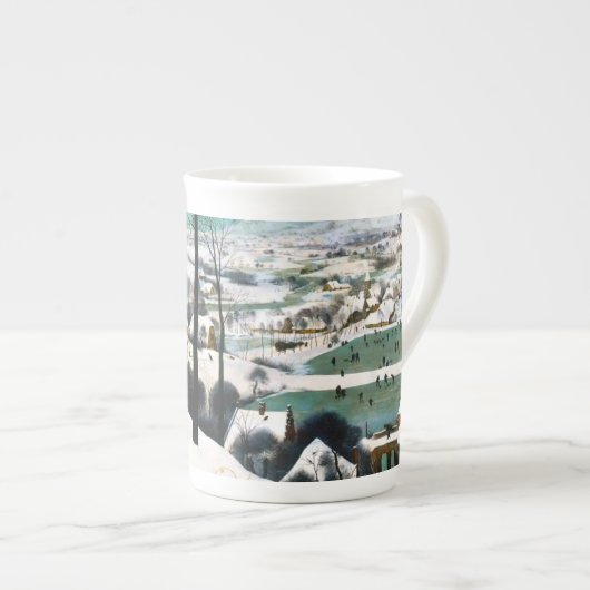 Tasse En Porcelaine Chasseurs dans le paysage de neige Pieter Bruegel (Devant droit)