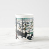 Tasse En Porcelaine Chasseurs dans le paysage de neige Pieter Bruegel (Devant)