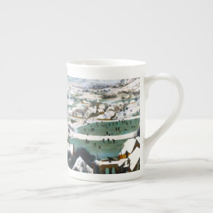 Tasse En Porcelaine Chasseurs dans le paysage de neige Pieter Bruegel