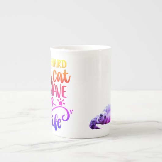 Tasse En Porcelaine Chat/café Boug de spécialités (Devant)