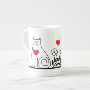 Tasse En Porcelaine Chat de pays