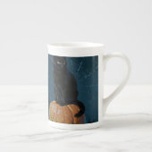 Tasse En Porcelaine Chat Noir (Droite)