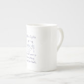 Tasse En Porcelaine Chat souriant avec message  (Devant droit)