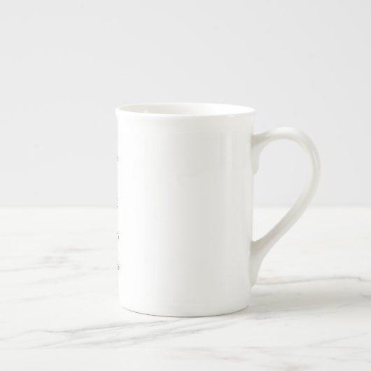 Tasse En Porcelaine Chat souriant avec message  (Droite)