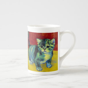 Tasse En Porcelaine Chat tigré de Van Gogh