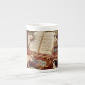 Tasse En Porcelaine Chatons et piano (Devant)