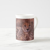 Tasse En Porcelaine Cheetah Stare (Devant droit)