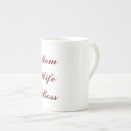 Tasse En Porcelaine Chef femme maman (Devant droit)