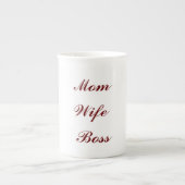 Tasse En Porcelaine Chef femme maman (Devant)