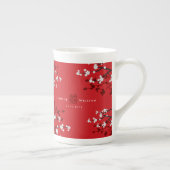 Tasse En Porcelaine Cherry Blossoms & Double Bonheur Mariage chinois (Droite)