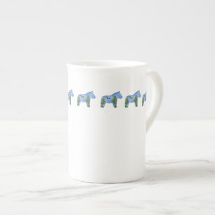 Tasse En Porcelaine Cheval avec Eagle Bone China Cup