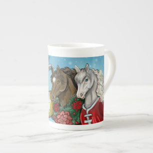 Tasse En Porcelaine Chevaux de vacances~mug