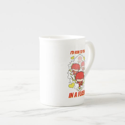 Tasse En Porcelaine Chibi Flash - J'allais vous chercher dans Flash Va (Devant droit)