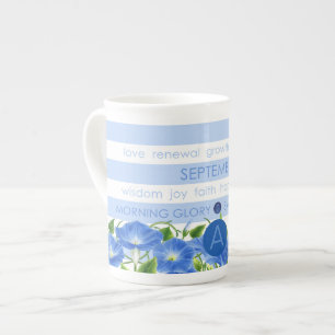 Tasse En Porcelaine Chine de la fleur de naissance n Gem de la bande d