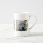 Tasse En Porcelaine Chiot Brindle de pitbull par Shirley Taylor (Droite)