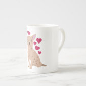 Tasse En Porcelaine chiwawa (Devant droit)