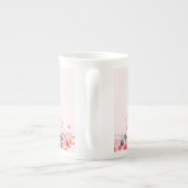 Tasse En Porcelaine Chocolat Chocolat Chocolat Chauffé Rose Chocolat C (Dos)