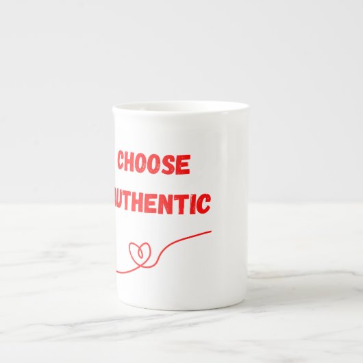 Tasse En Porcelaine Choisissez Authentic - Conception continue de la l (Devant)