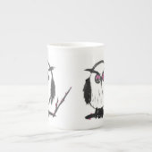 Tasse En Porcelaine Chouette chinoise (Devant)