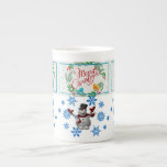 Tasse En Porcelaine Christmas Mug, Snowman, Joyeux Noël<br><div class="desc">Mug de Noël Quelque chose pour tout le monde offre des articles personnalisés customisés spécialement pour vous conçu pour améliorer la beauté de votre maison ou d'un être cher. Cette tasse de Noël conçue de façon unique impressionne vos amis et votre famille. Les gens aiment boire leur chocolat chaud préféré...</div>