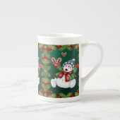 Tasse En Porcelaine Christmas Mug, Snowman, Joyeux Noël (Droite)