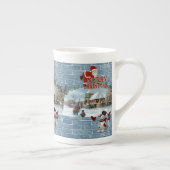 Tasse En Porcelaine Christmas Mug, Snowman, Joyeux Noël (Droite)