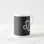 Tasse En Porcelaine Chrome Comme Leo Zodiac Connexion peau de serpent (Devant droit)