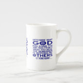 Tasse En Porcelaine Citation de Saint Thomas d'Aquin (Droite)