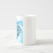 Tasse En Porcelaine Citation et tournesol tiré à la main (Devant)