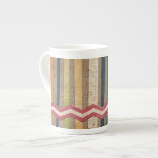Tasse En Porcelaine Clôtures en papier II (Devant gauche)