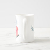 Tasse En Porcelaine Cochon De Dessin À Charme (Dos)