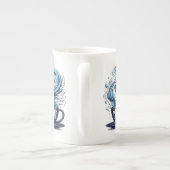 Tasse En Porcelaine Codage bleu ton Café Numéros binaires Programmateu (Dos)
