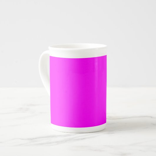 Tasse En Porcelaine Code hexadécimal rose néon FF00FF (Devant gauche)