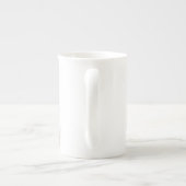 Tasse En Porcelaine Coeur arc-en-ciel rose violet personnalisé (Dos)