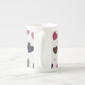 Tasse En Porcelaine Coeurs 3 (Dos)
