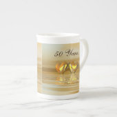Tasse En Porcelaine Coeurs d'or (Devant droit)