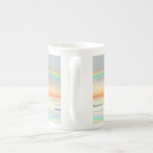 Tasse En Porcelaine Coeurs papier du 1er anniversaire (Dos)