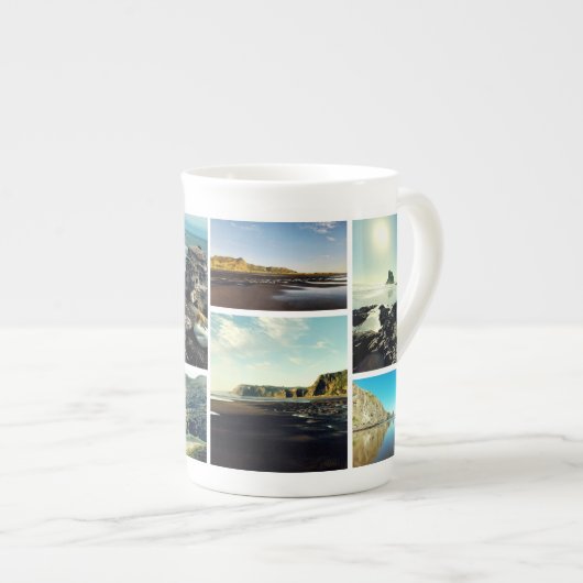 Tasse En Porcelaine Collage de vue Tasman (Devant droit)