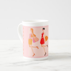 TASSE EN PORCELAINE COLLECTION REINE DU SHOPPING