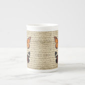 Tasse En Porcelaine Collection vintage de papillons (Devant)