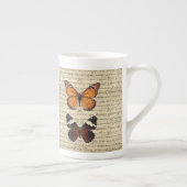 Tasse En Porcelaine Collection vintage de papillons (Droite)